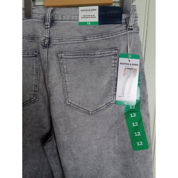 NWT Women’s Scotch & Soda High Rise Slim Jeans Size 12 – Designer Denim - Picture 10 of 15